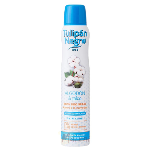 Tulipan Negro: Body Deo Spray - Algodón & Talco 0% - 200ml