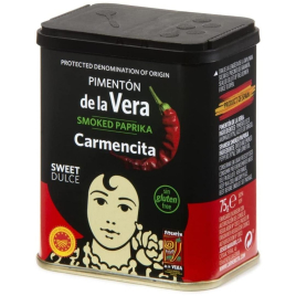 Carmencita: Pimenton Dulce de la Vera - Geräucherte paprikapulver 75gr