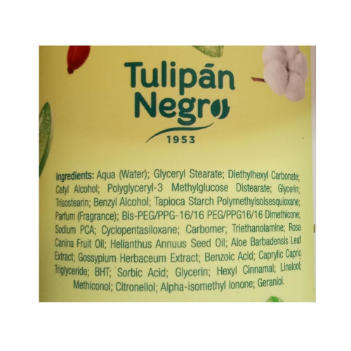 Tulipan Negro: Körperlotion Aloe Vera, Baumwolle & Hagebutte 400 ml