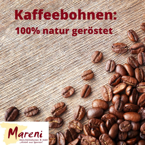 Kaffeebohnen -100% natur geröstet - extra stark - 250 g