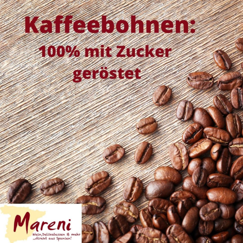 Kaffeebohnen - Torrefacto 100% mit Zucker geröstet - 250 g