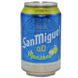 San Miguel 0,0% alkoholfrei mit Apfelsaft - Dose 0,33 l