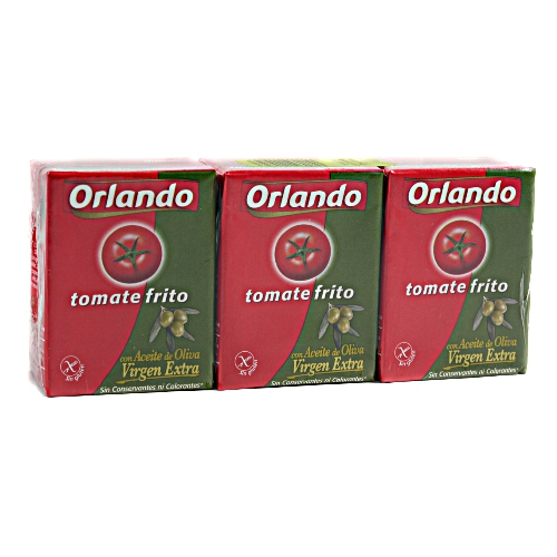 Orlando: Tomate Frito - gewürztes Tomatenpüree mit nativem Olivenöl - 3 x 210g