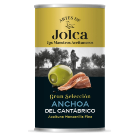 Aceituna Anchoa Cantábrico - Spanische grüne Manzanilla-Oliven mit Anchovicreme gefüllt