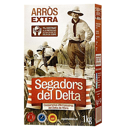 Segadors del Delta: Extra Reis - Arroz Extra - D.O.P. Delta de lEbre - 1Kg