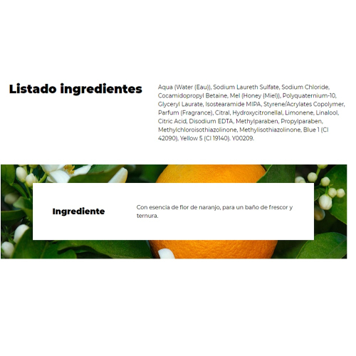 Natural Honey &ndash; Duschgel &ndash; Frescor de Colonia Experience - 750 ml