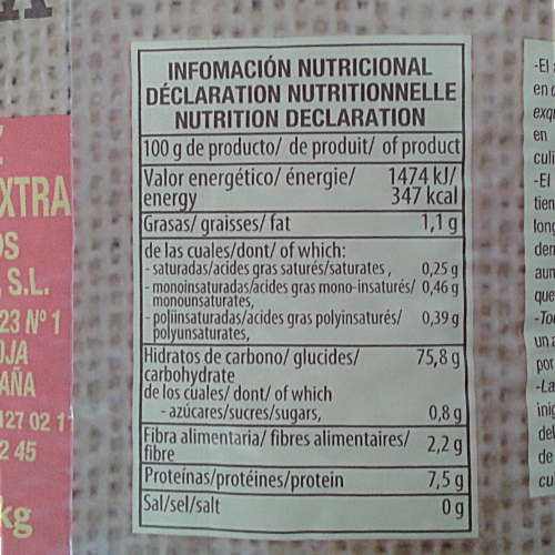 La Campana: Arroz Bomba D.O. Valencia - Bomba-Reis für Paella - 1kg