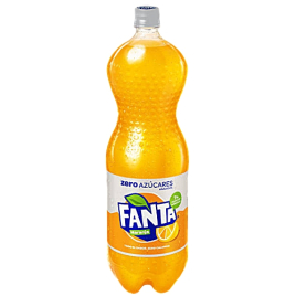 Fanta Zero Naranja: Erfrischendes Orangensaftgetränk (0% Zucker) in der 2L-Flasche