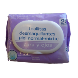 Toallitas Desmaquillantes - Abschminktücher für Gesicht und Augen - 25 Stück