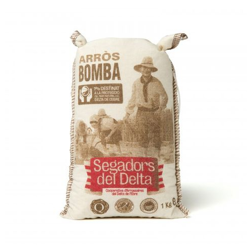 Bomba-Reis für Paella im Stoffsäckchen - Delta de lEbre - 1kg