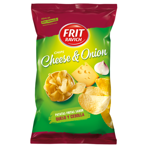 Frit Ravich: Kartoffelchips Käse & Zwiebeln Geschmack 125gr