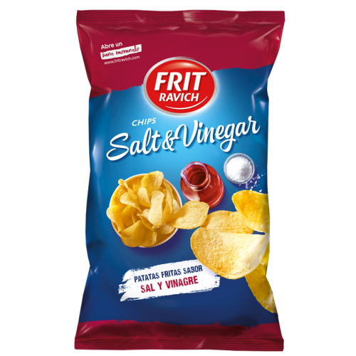 Frit Ravich: Kartoffelchips Salz & Essig Geschmack 125gr