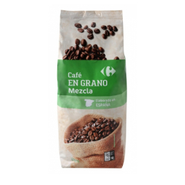 Kaffeebohnenmischung -  Natürlich geröstet 80% - Torrefacto 20% mit Zucker geröstet - 1Kg
