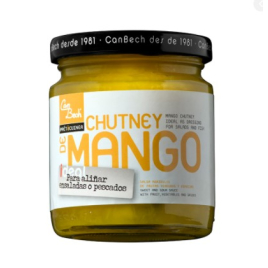 Mango Chutney mit Grüner Paprika - Chutney de Mango y Pimiento Verde - 246gr