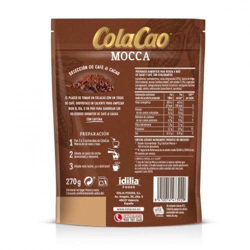 ColaCao: Mokka Trinkschokolade (Kaffee & Kakao) - 270gr
