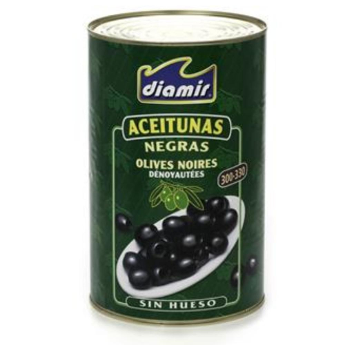 Aceitunas Negras - schwarze Oliven ohne Kern