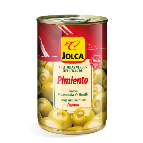Oliven mit Paprikapaste gefüllt - Aceitunas rellenas de pimiento