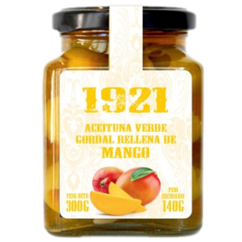 Gordal-Oliven mit Mango gefüllt - Aceitunas Gordal...