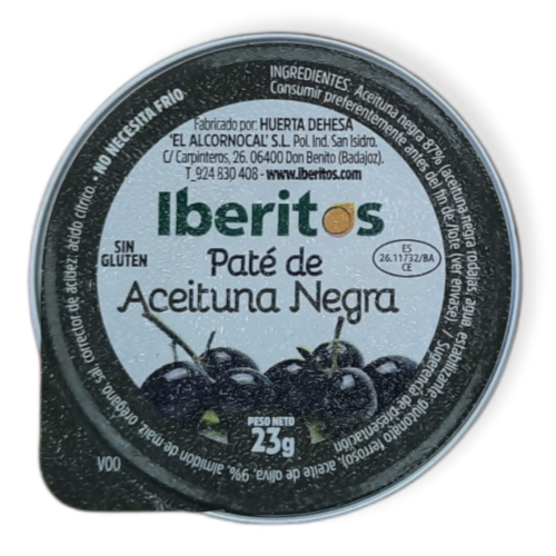 Paté aus schwarzen Oliven – Pate aceitunas negras 23 gr