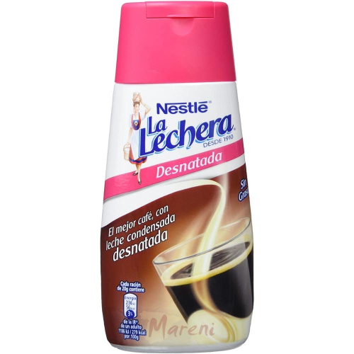 La Lechera: Desnatada - Gezuckerte Kondensmilch, entrahmt - 450gr