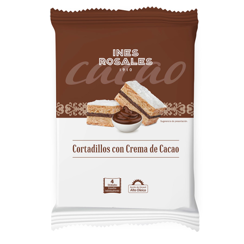 Gebäck mit Kakaocreme gefüllt - Cortadillos rellenos de crema de cacao- 144gr