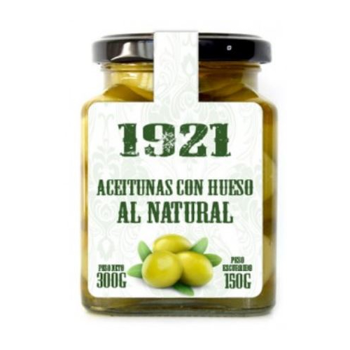 Aceitunas Gordal - Spanische grüne Gordal-Oliven mit Kern 150gr
