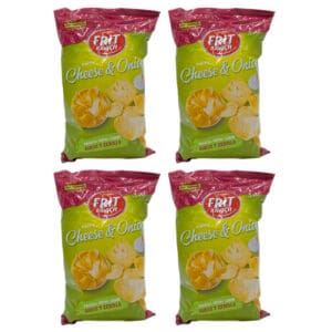 Frit Ravich: Kartoffelchips Käse und Zwiebel Geschmack 4 x 125gr