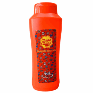 Chupa Chups Duschgel Orange, spanische Kultmarke aus Spanien, angenehmer Duft, erfrischende Reinigung, für Hautpflege geeignet, beliebtes Badeprodukt, Lieferant aus Spanien.