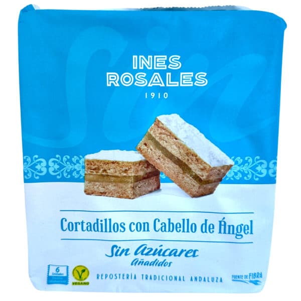 Mareni - direkt aus Spanien, mediterrane Süßspeisen, traditionelle andalusische Backwaren, kaki mit Mandeln, glutenfrei, vegan, zuckerfrei, 6 Stück, hochwertige Qualität, ideal für Desserts und Snacks, spanische Spezialitäten.