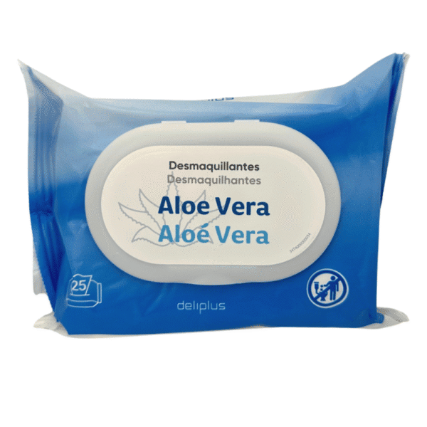 Deliplus - Abschminktücher mit Aloe Vera - 25 Stück