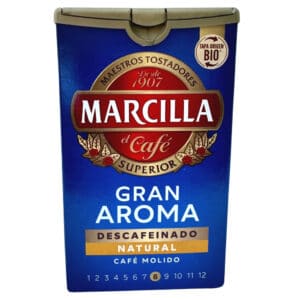 Marcilla: Gran Aroma Natural descafeinado - Gemahlener Kaffee entcoffeiniert - 250 g