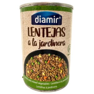 Geschälte Linsen in Dosen, ideal für die spanische Küche, erhältlich bei Mareni – direkt aus Spanien für Frisch, ursprünglichen Geschmack und praktische Verwendung.