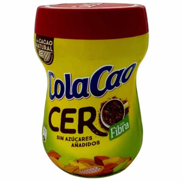 ColaCao Cero con Fibra – Trinkschokolade mit Ballaststoffen ohne Zucker – 300 gr