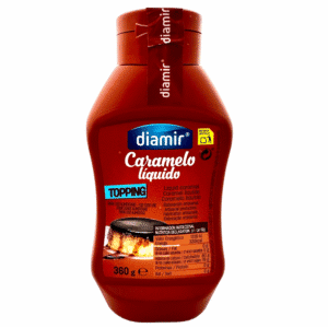 Diamir Caramelo flüssig, spanischer Topping Caramel für Desserts, ideal für Kuchen, Eis und Pudding, direkt aus Spanien.