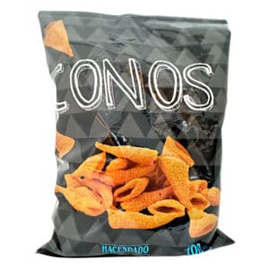 Conos crujientes con sabor bacón y queso - Knusprige Kegel mit Speck- und Käsegeschmack - 100 gr