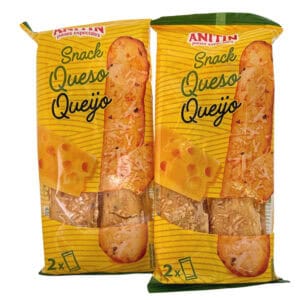 Knäckebrot mit Käse und Ei, spanische Spezialität, Snack aus Spanien, Käse-Cracker, Eiersnack, glutenfrei, Mareni direkt aus Spanien, authentischer spanischer Geschmack, ideale Vorspeise oder Snack, 2 Stück Verpackung.