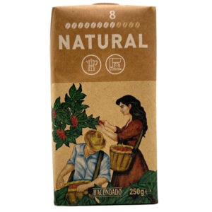 Außergewöhnliches spanisches Kaffee-Produkt, biologisch und natürlich, mit ansprechender Verpackung, ideal für Kaffeeliebhaber, direkt aus Spanien, 250g, HACENDADO Marke.