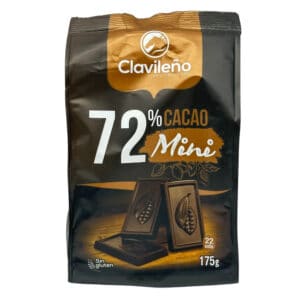 Feine spanische Kakaobohnen-Schokolade mit 72% Kakaoanteil, perfekt für Schokoladenliebhaber, glutenfrei, aus Spanien, hochwertiger Genuss.