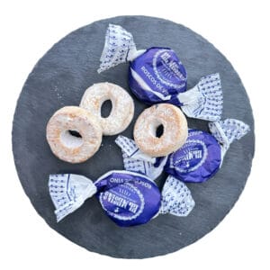 Mareni spanische Roscos de Vino mit weichem Zuckerüberzug, traditionelle spanische Süßigkeiten, ideal für Feiern und Geschenke, direkt aus Spanien.