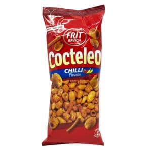 Knusprige spanische Chili-Snacks ohne Gluten, ideal als Party-Gebäck oder Zwischendurch, erhältlich bei Mareni – direkt aus Spanien.