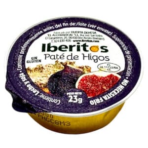 Atemberaubendes Bild eines spanischen Iberico-Patés mit Hinojo, glutenfrei, in einer runden Verpackung. Perfekt für Feinschmecker und Liebhaber mediterraner Spezialitäten aus Spanien.