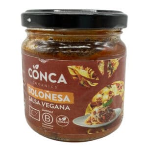 -conca bio vegane salsa für klassische und kreative Gerichte mit spanischem Flair, glutenfrei, ohne tierische Inhaltsstoffe, aus Spanien, nachhaltige Qualität.