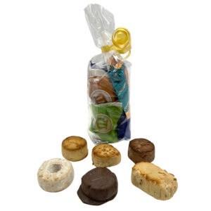 Knusprige spanische Süßigkeiten, vielfältige Auswahl an Bonbons und Schokoladen, in transparenter Verpackung, direkt aus Spanien, perfekt für Naschkatzen und Süßigkeitenliebhaber.