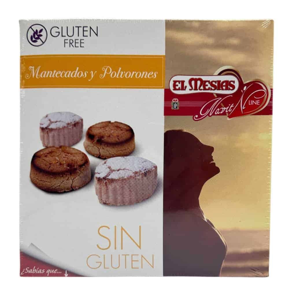 Glutenfreie Mandel-Kekse aus Spanien, laktosefrei und ohne Gluten, perfekt für glutenfreie Ernährung, El Mesias Madrid Linie, hochwertige spanische Süßigkeiten, glutenfreie Snacks, glutenfreie Backwaren.