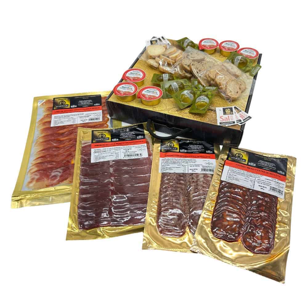 Deftige spanische Wurst- und Fleischplatten, direkt aus Spanien, ideal für Tapas und Party. Hochwertige Fleischsorten, luftgetrocknet und frisch verpackt, perfekt für Feinschmecker.