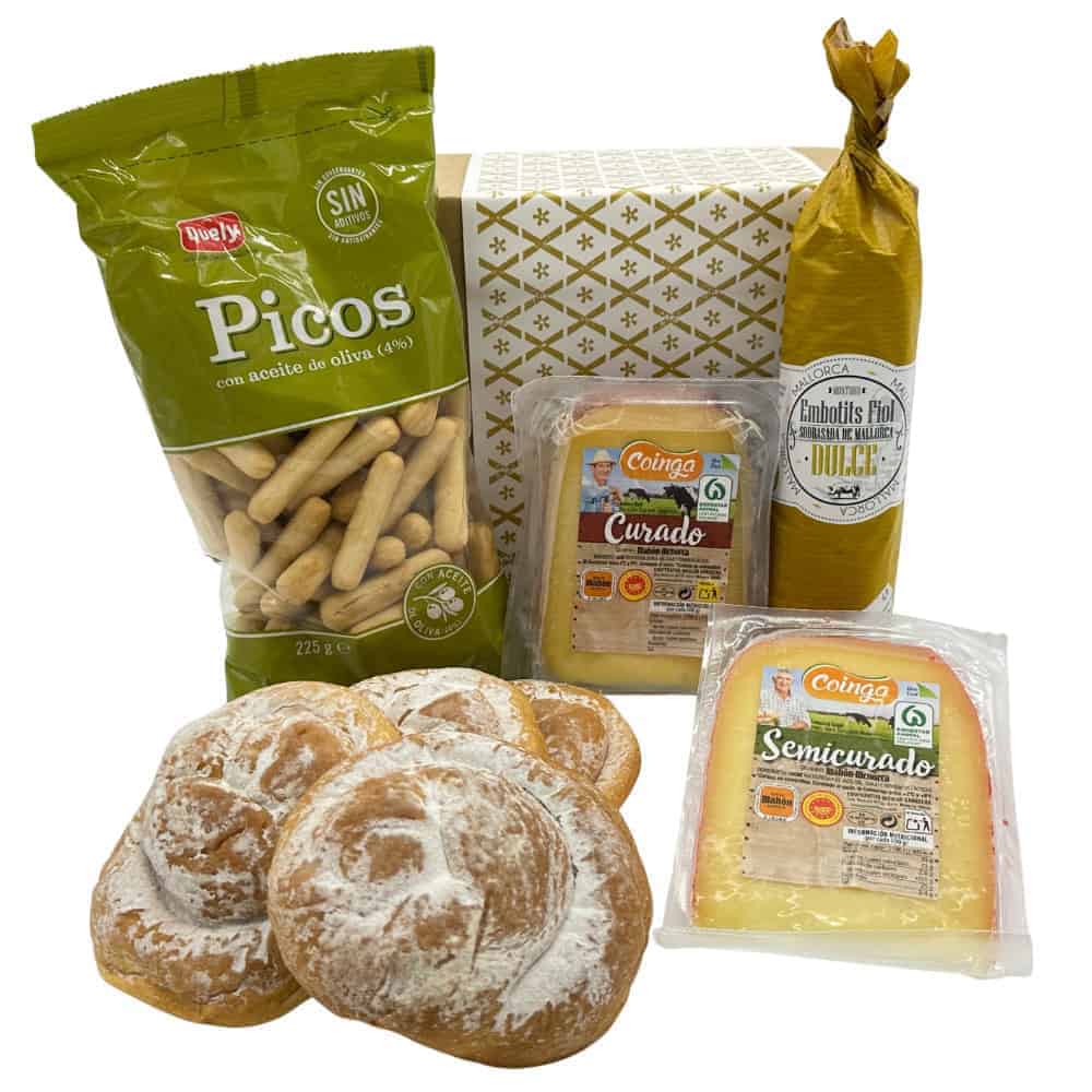 Picos mit Olivenöl, spanischer Schinken, Käse und Croissants, frisch aus Spanien, typische spanische Spezialitäten, hochwertige Lebensmittel, Delikatessen aus Spanien, authentische spanische Küche, spanische Essensvielfalt, Mareni - direkt aus Spanien.