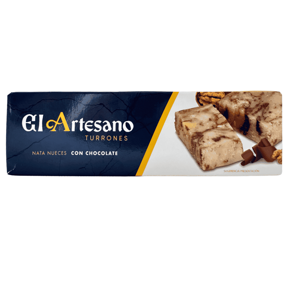 Knusprige Turrones mit Nüssen und Schokolade, spanisches Nougat, glutenfrei, traditionelle spanische Süßigkeit, perfekt für Festtage, Mareni Direkt aus Spanien.