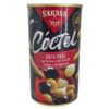 Knoblauch, oliven, spanische sardinen, mariniertes öl, direkt aus spanien, mareni, sardinen in olivenöl, spanische snacks, original spanische sardinen, hochwertige sardinen aus spanien, spanische spezialitäten, sardinen vom antiken spanischen hersteller.