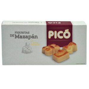 Knusprige Mazapánfiguren vom spanischen Hersteller Mareni, traditionell hergestellt und perfekt für Naschkatzen und Süßigkeitenliebhaber.