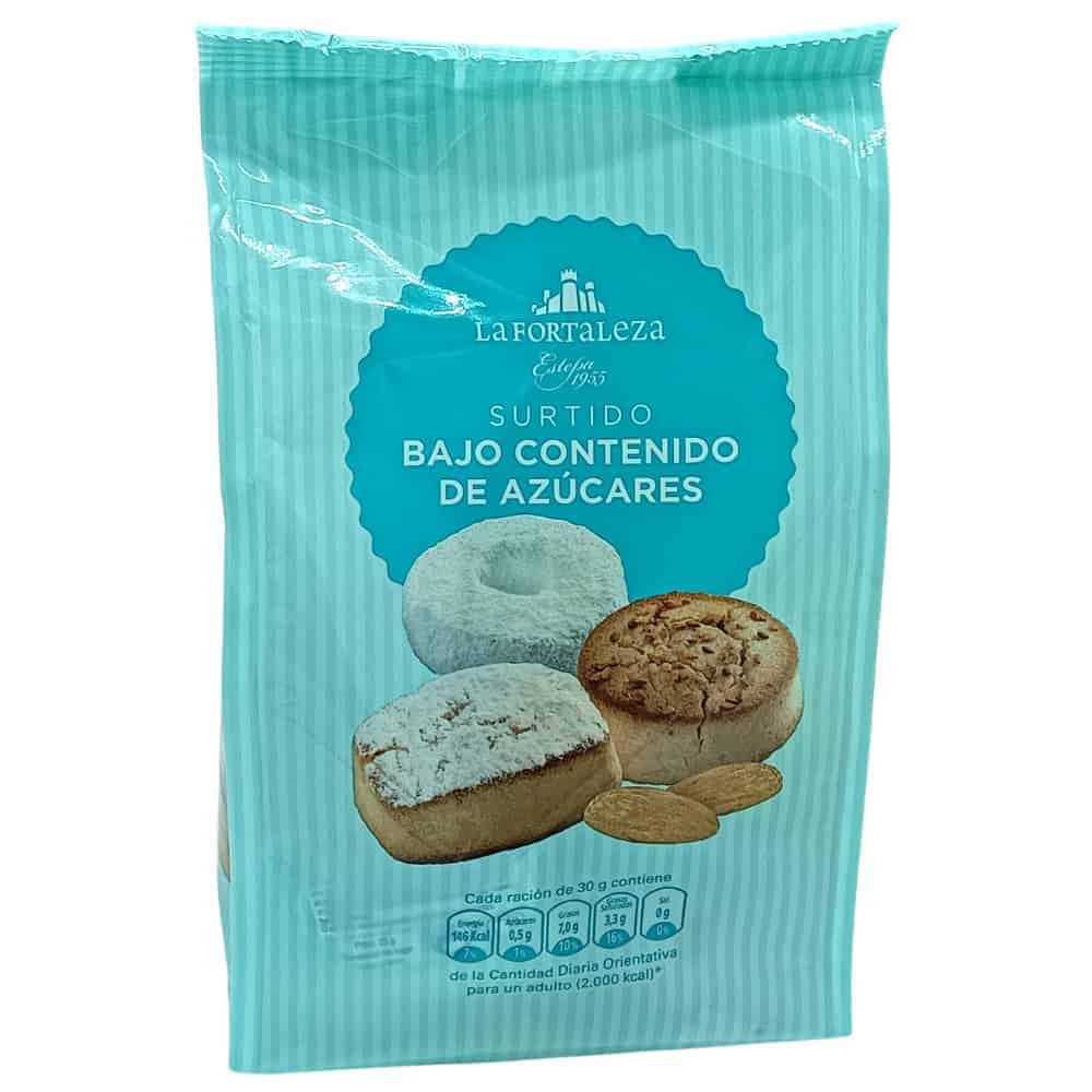 Feingebäck mit niedrigem Zuckergehalt, low sugar cookies, spanische Süßwaren, La Fortaleza, spanisches Gebäck, Mareni Spanien, Backwaren aus Spanien, spanische Snacks, süße Kekse, spanische Leckereien.